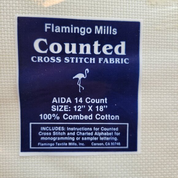 Aida 14 Count Lot of 7 Cross Stitch Fabric Cotton Asst Colors 12 x 18 Each - Picture 5 of 11